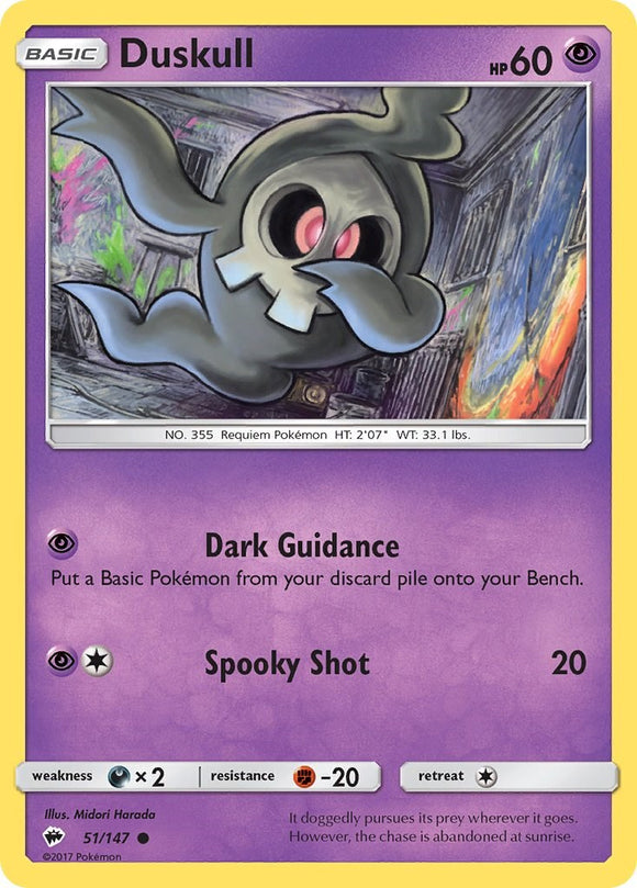 Duskull [51/147] [Burning Shadows] Reverse Holofoil