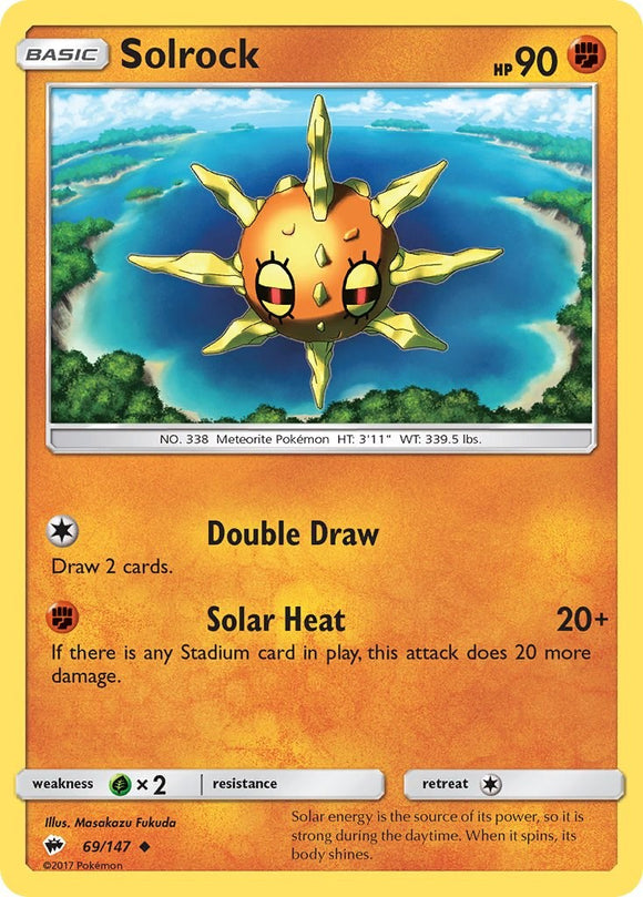 Solrock [69/147] [Burning Shadows] Reverse Holofoil