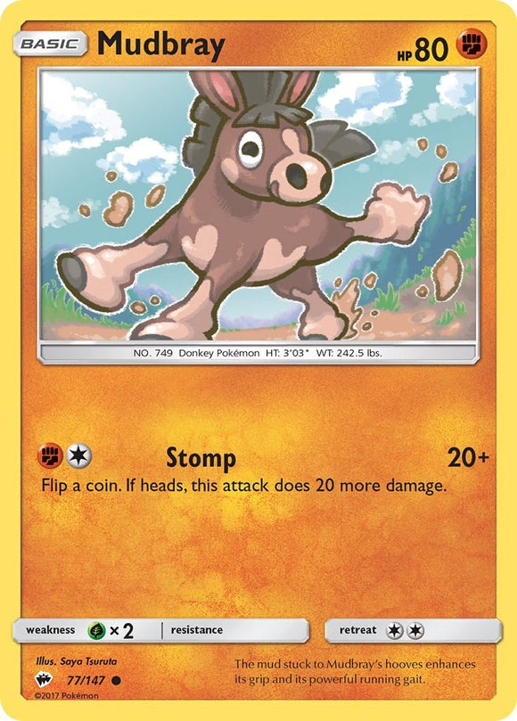 Mudbray [77/147] [Burning Shadows] Reverse Holofoil