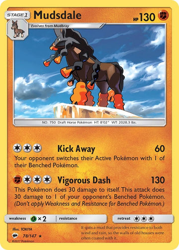 Mudsdale [78/147] [Burning Shadows] Reverse Holofoil