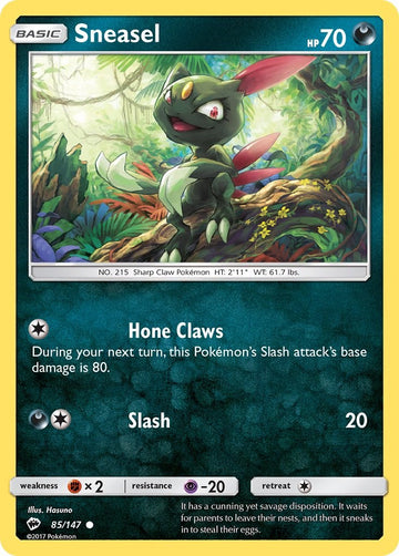 Sneasel [85/147] [Burning Shadows] Reverse Holofoil