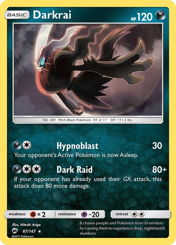 Darkrai [87/147] [Burning Shadows] Reverse Holofoil