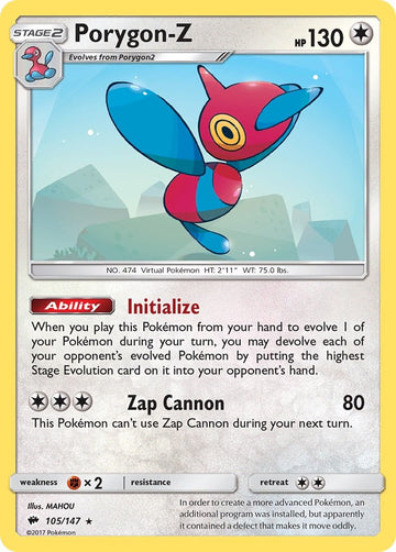 Porygon-Z [105/147] [Burning Shadows] Reverse Holofoil