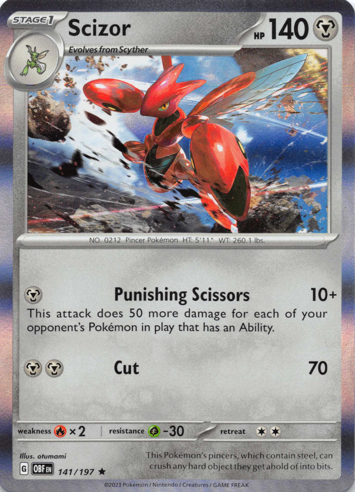 Scizor (141/197) [Scarlet & Violet: Obsidian Flames]