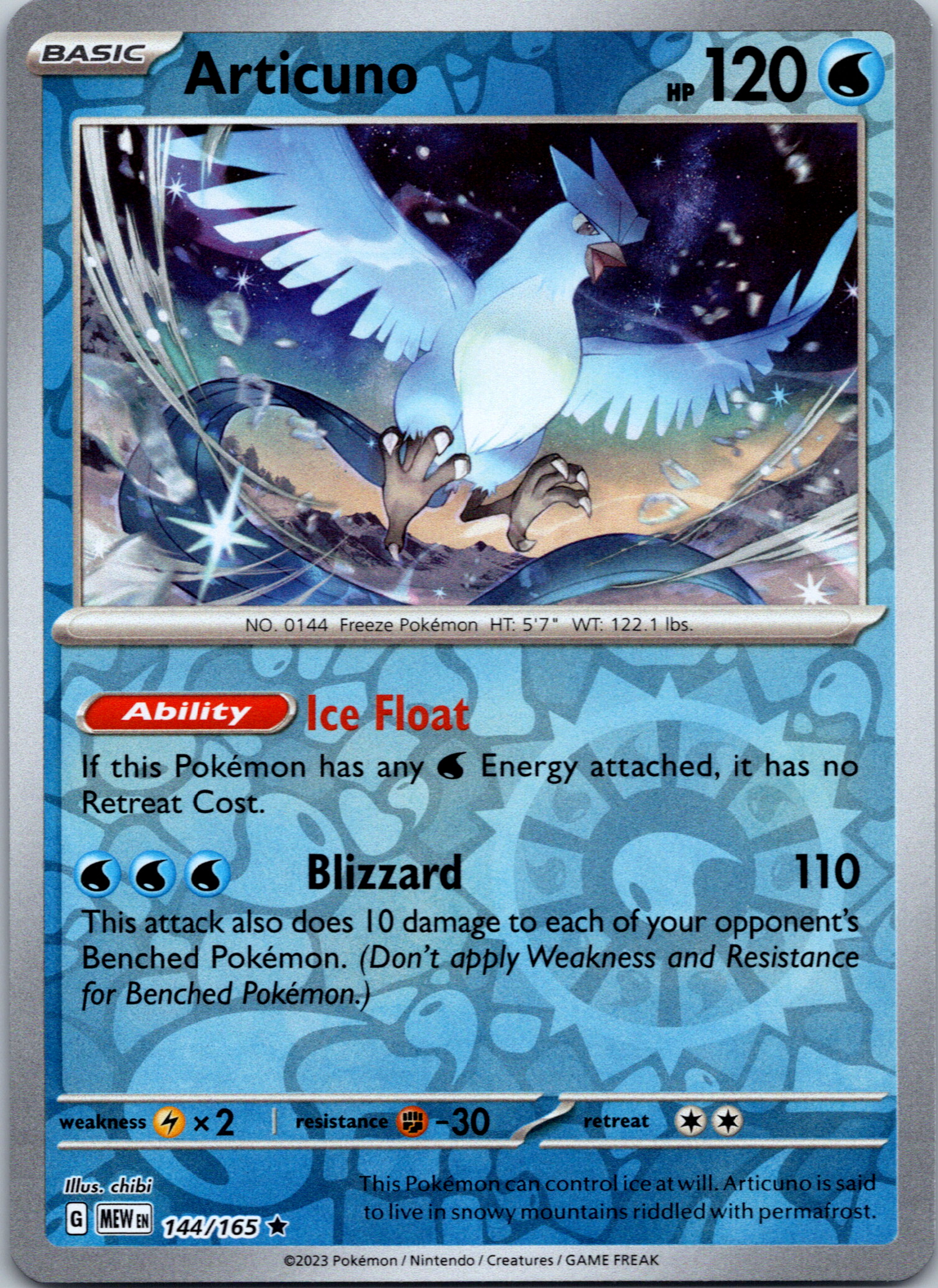 Articuno (144/165) [Scarlet & Violet:  151] Reverse Holofoil