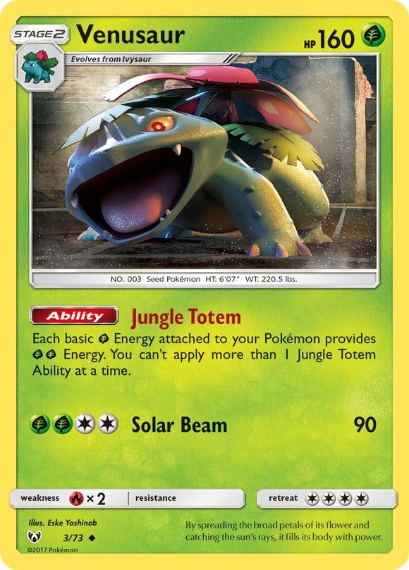 Venusaur [3/73] [Shining Legends] Reverse Holofoil