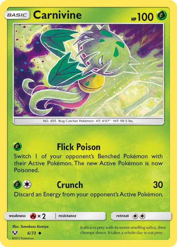 Carnivine [6/73] [Shining Legends] Reverse Holofoil