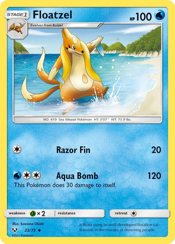 Floatzel [23/73] [Shining Legends] Reverse Holofoil