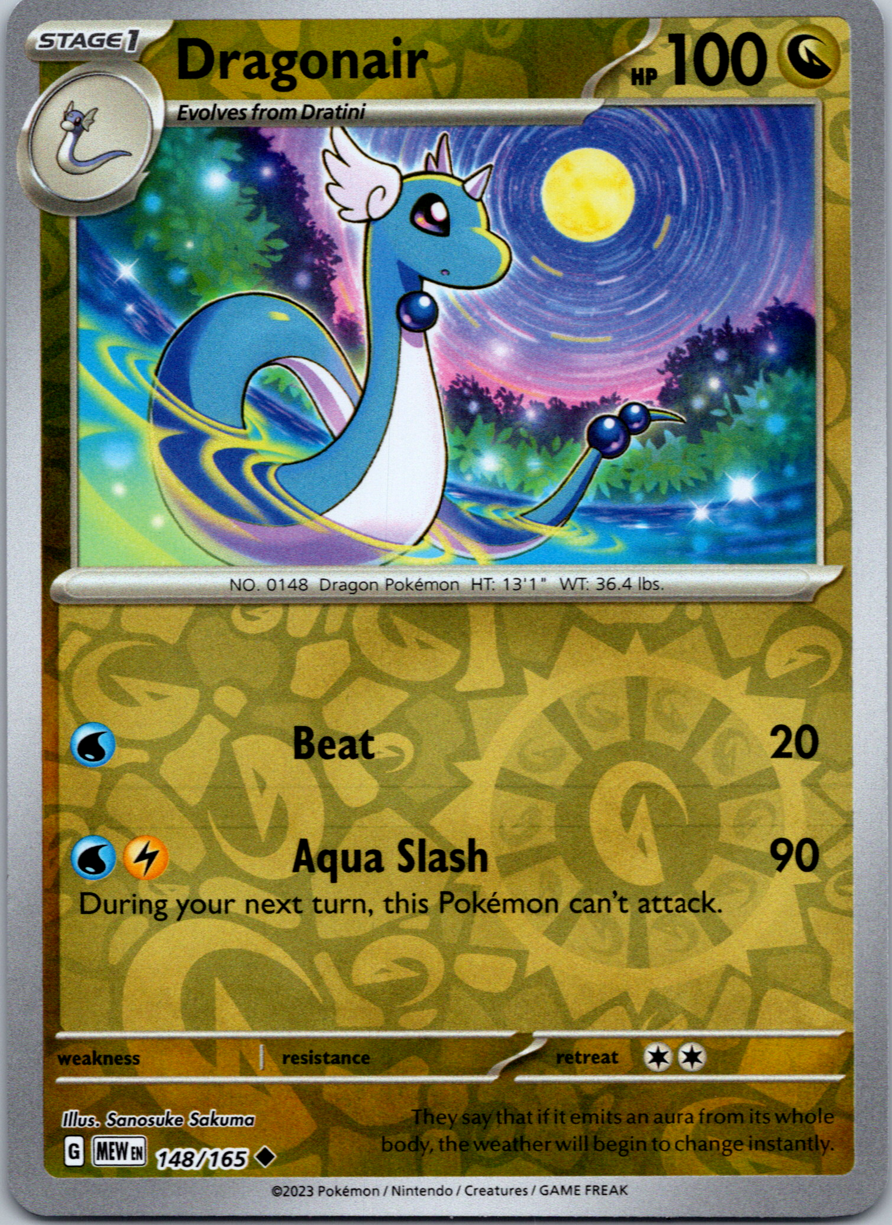 Dragonair (148/165) [Scarlet & Violet:  151] Reverse Holofoil