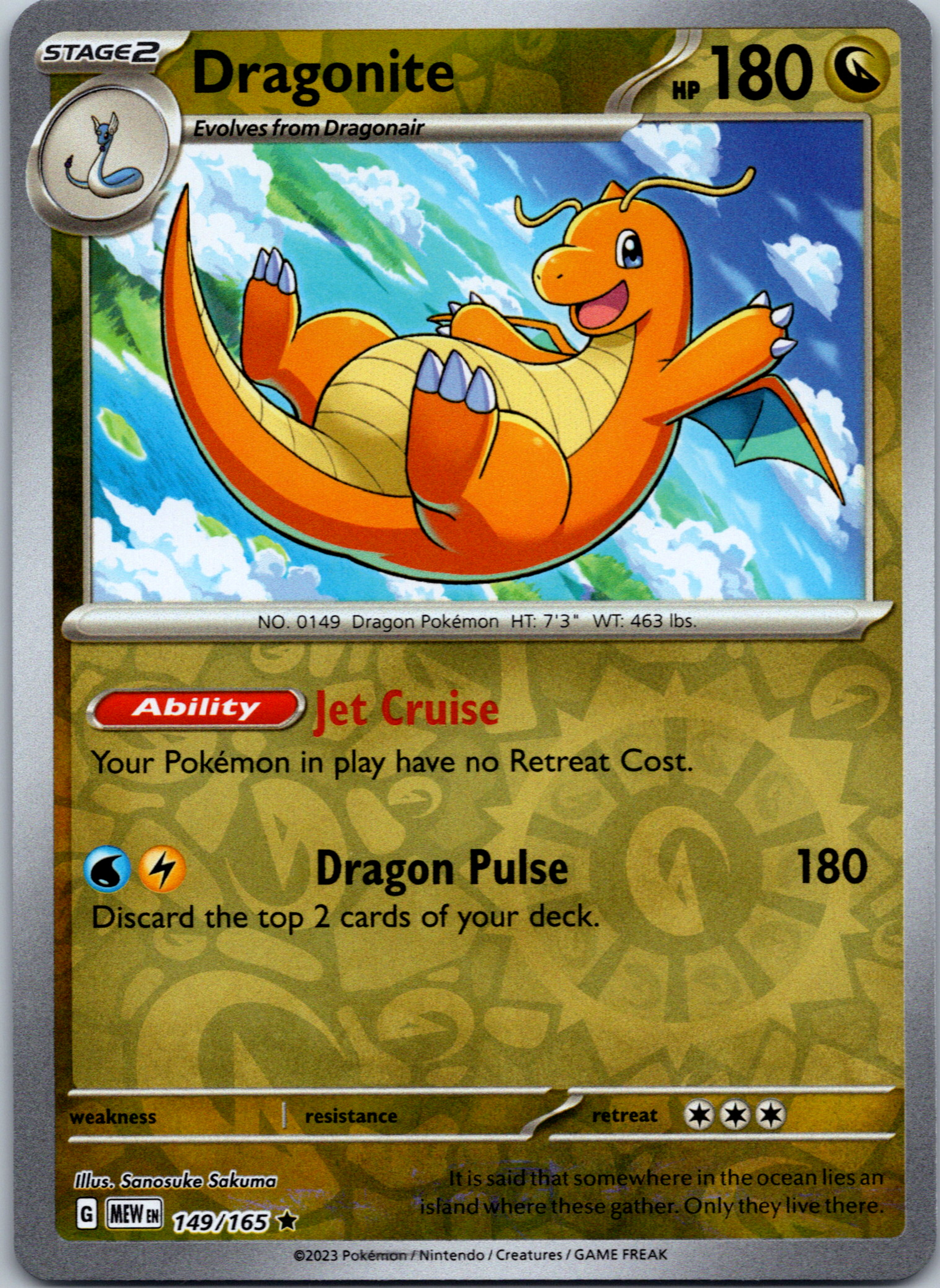 Dragonite (149/165) [Scarlet & Violet:  151] Reverse Holofoil