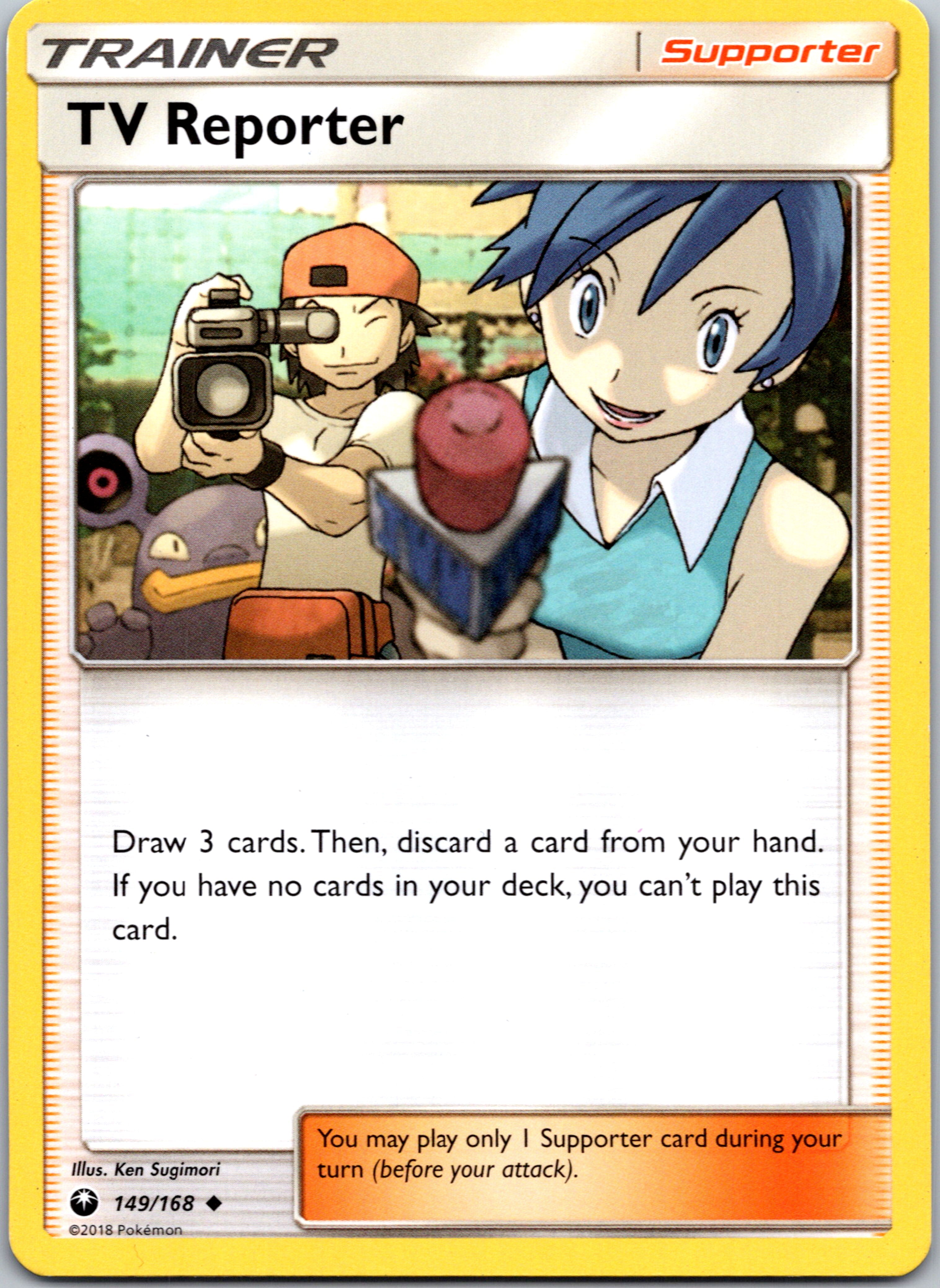 TV Reporter (149/168) [Sun & Moon: Celestial Storm]