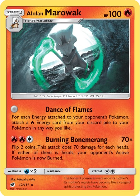 Alolan Marowak [12/111] [Crimson Invasion] Reverse Holofoil
