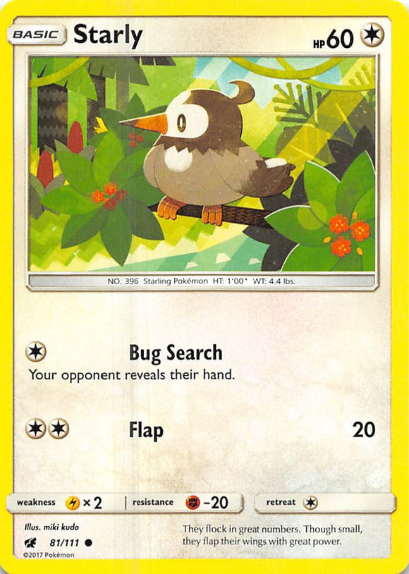 Starly [81/111] [Crimson Invasion] Reverse Holofoil