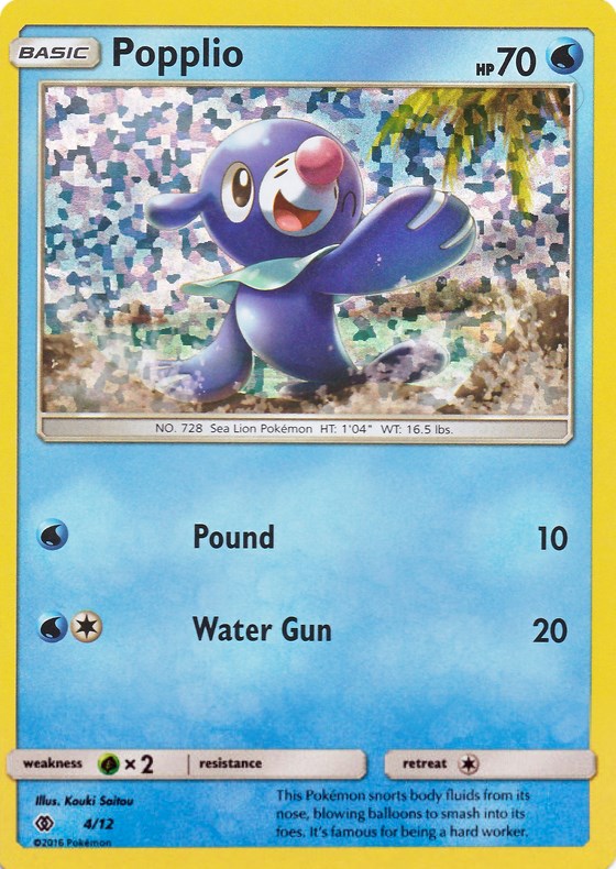 Popplio - 4/12 [004/012] [McDonald's Promos 2017] Holofoil