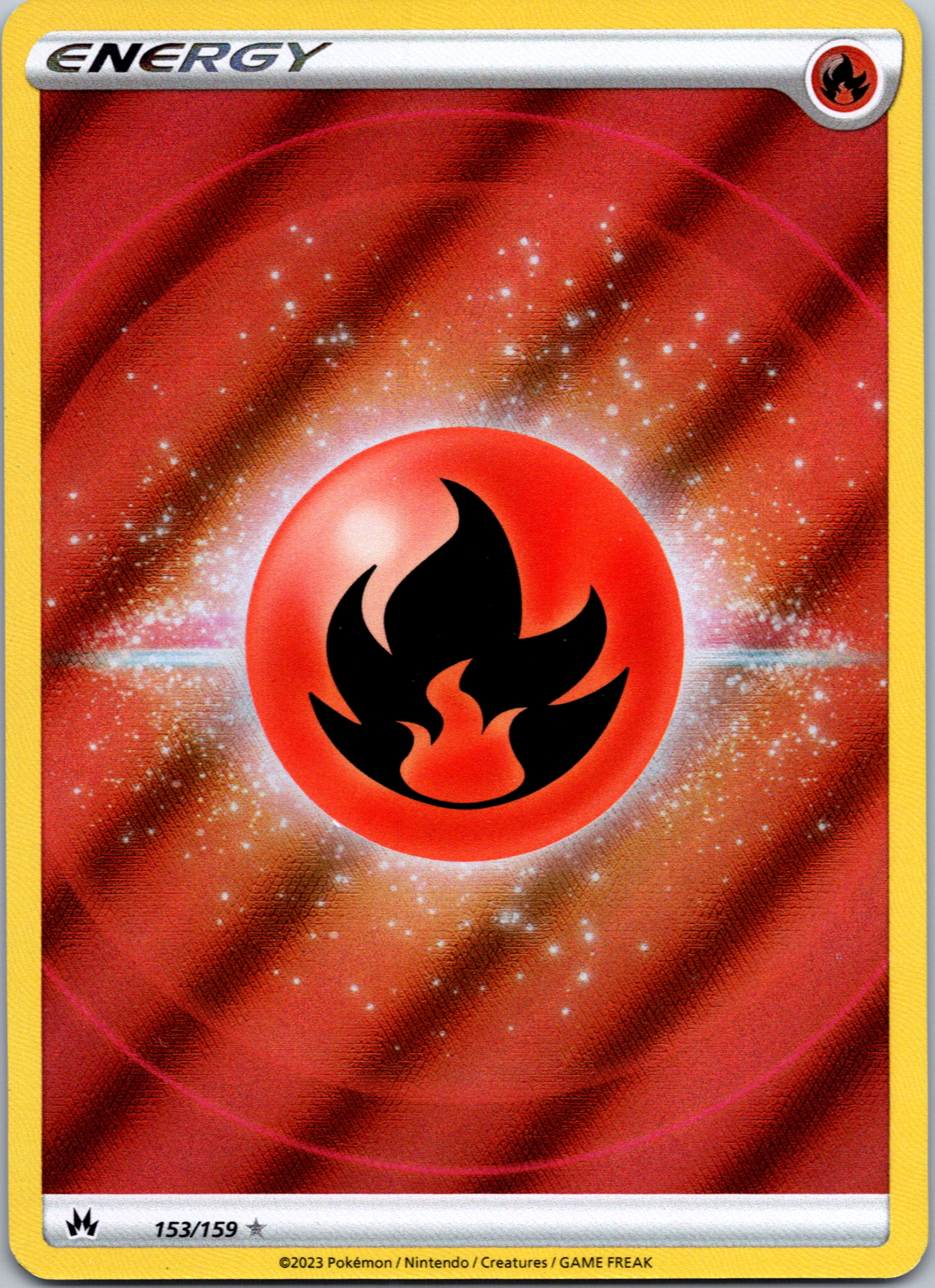 Fire Energy (153/159) (Texture Full Art) [Sword & Shield: Crown Zenith]