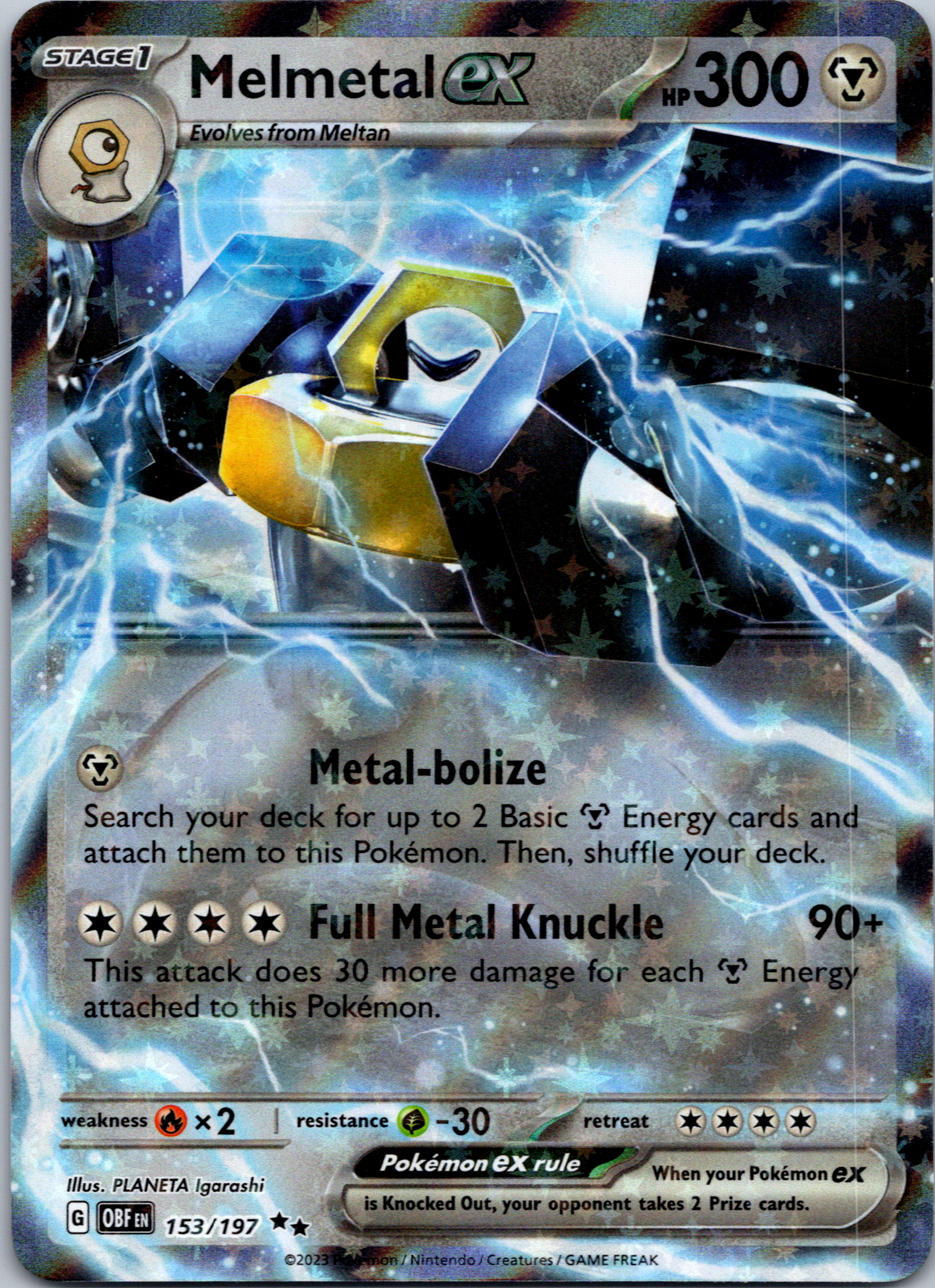 Melmetal ex (153/197) [Scarlet & Violet: Obsidian Flames]