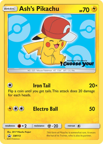 Ash's Pikachu - SM113 [SM113] [SM Promos]