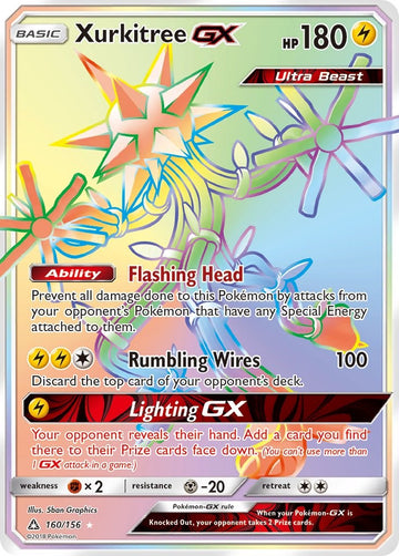 Xurkitree GX (Secret Rare) [160/156] [Ultra Prism] Holofoil