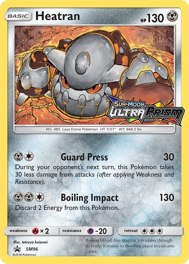 Heatran - SM96 (Prerelease) [SM96] [SM Promos] Holofoil