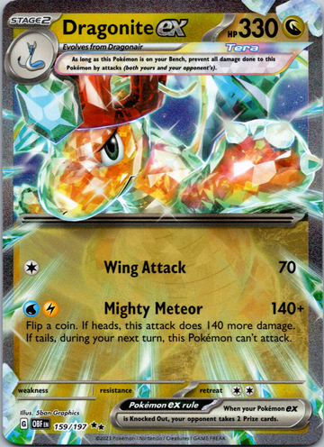 Dragonite ex (159/197) [Scarlet & Violet: Obsidian Flames]