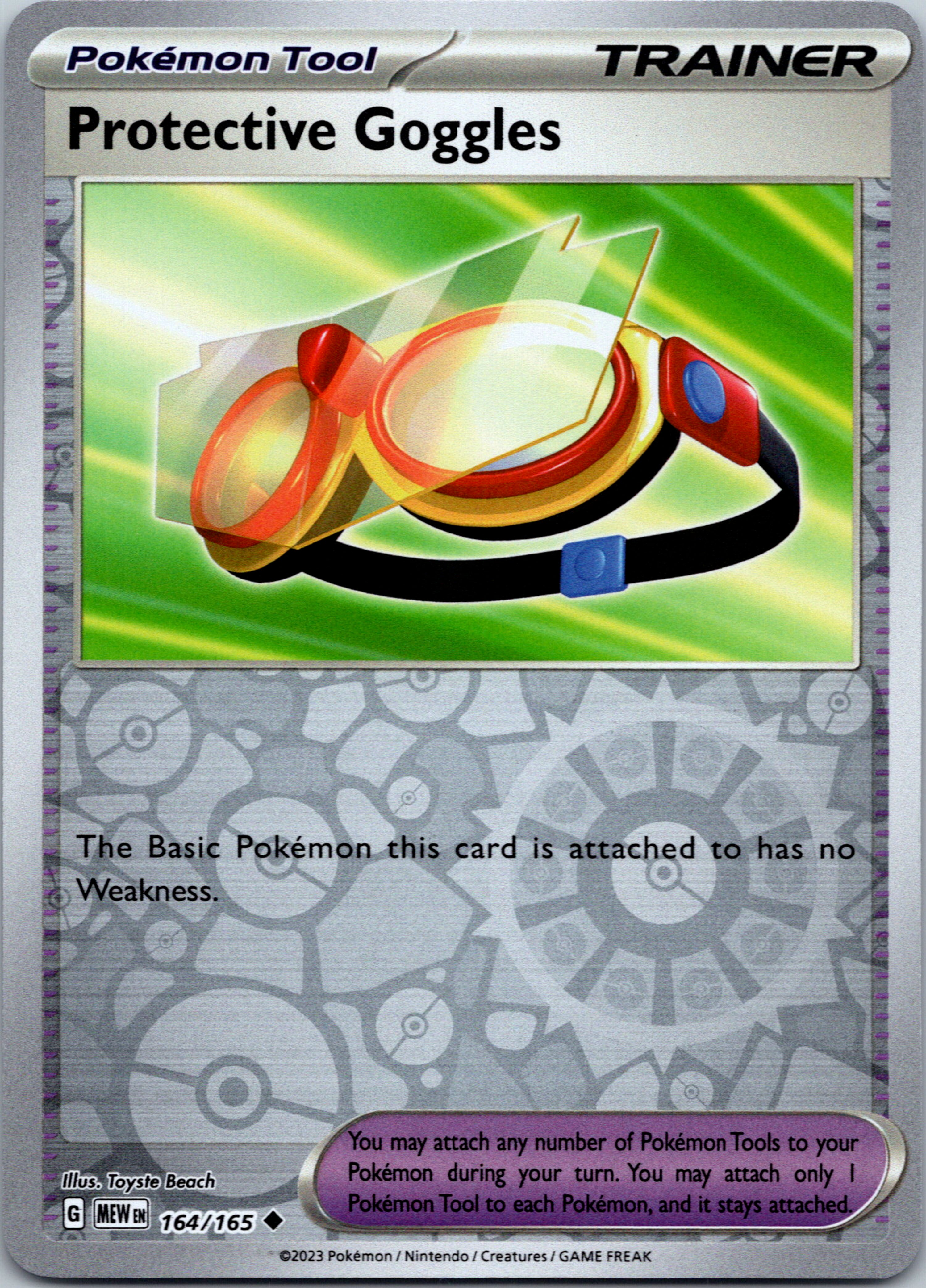 Protective Goggles (164/165) [Scarlet & Violet:  151] Reverse Holofoil