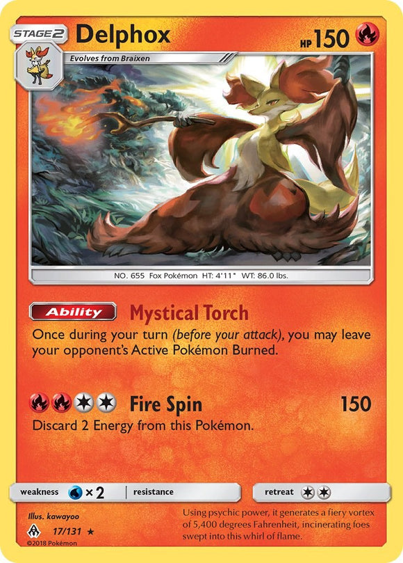Delphox [17/131] [SM - Forbidden Light] Reverse Holofoil