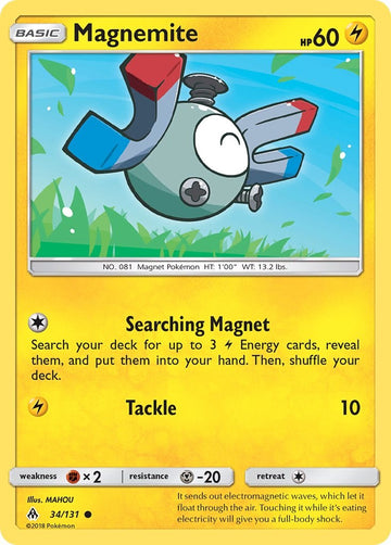 Magnemite [34/131] [SM - Forbidden Light] Reverse Holofoil