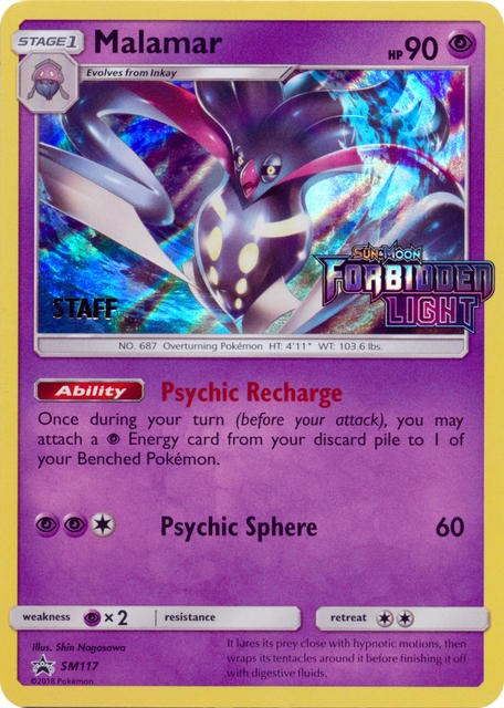Malamar - SM117 (Prerelease) [Staff] [SM117] [SM Promos] Holofoil