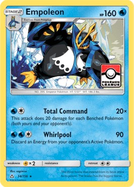 Empoleon (034/156) (League Promo) [Sun & Moon: Ultra Prism]