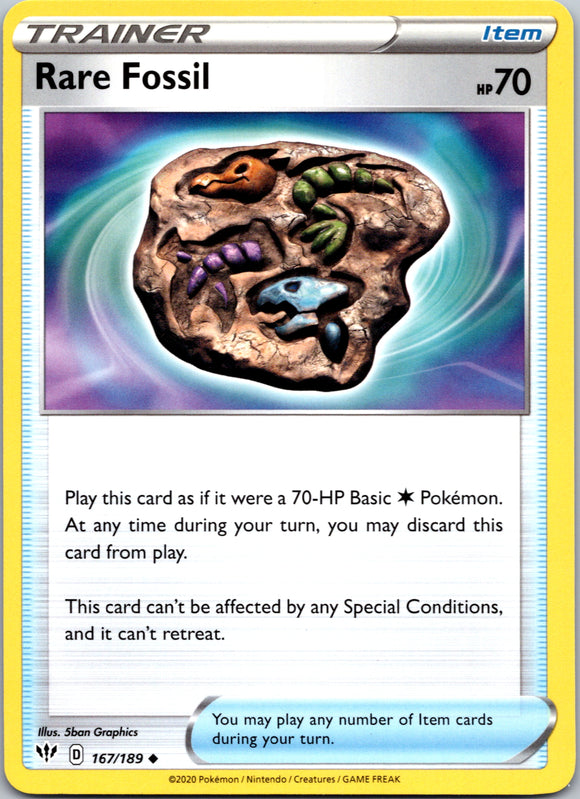 Rare Fossil (167/189) [SWSH03: Darkness Ablaze]