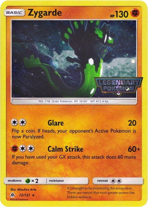 Zygarde (072/131) (Cosmos Holo) [Sun & Moon: Forbidden Light]