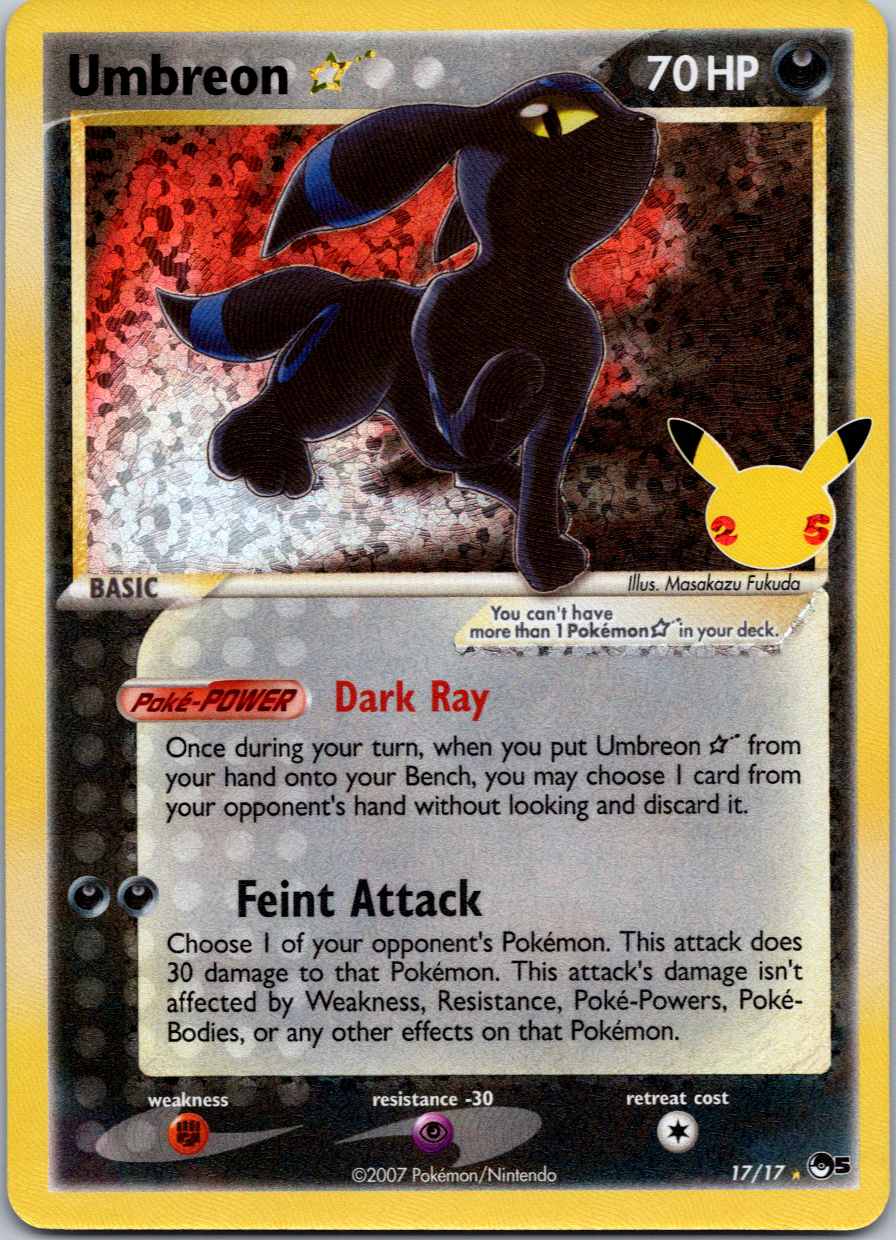 Umbreon Star [017/25] - (Celebrations Classic Collection) Holofoil