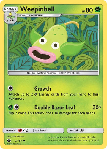 Weepinbell [2/168] [Celestial Storm] Reverse Holofoil