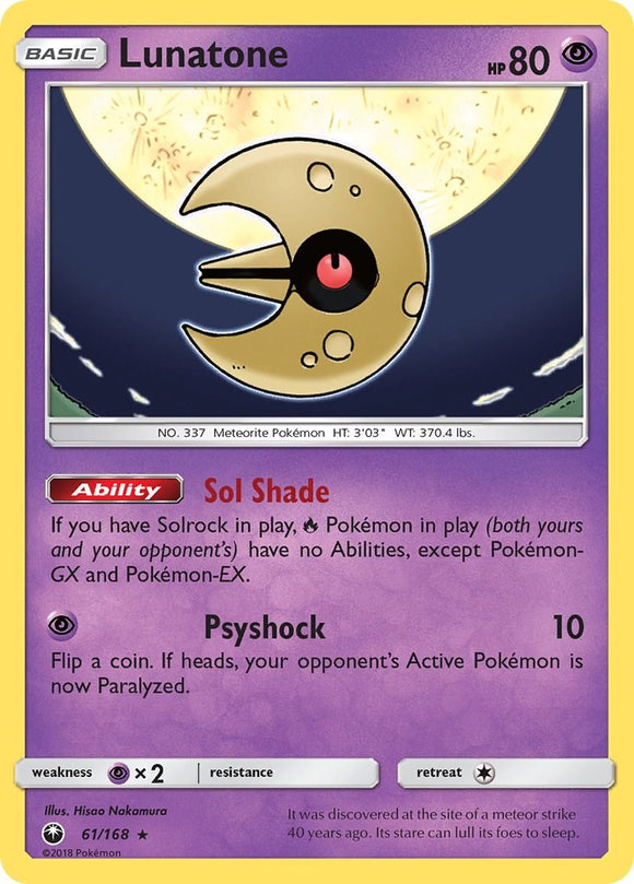 Lunatone [61/168] [Celestial Storm] Reverse Holofoil