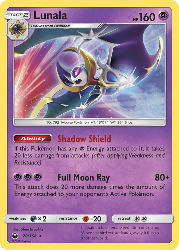 Lunala [70/168] [Celestial Storm] Reverse Holofoil