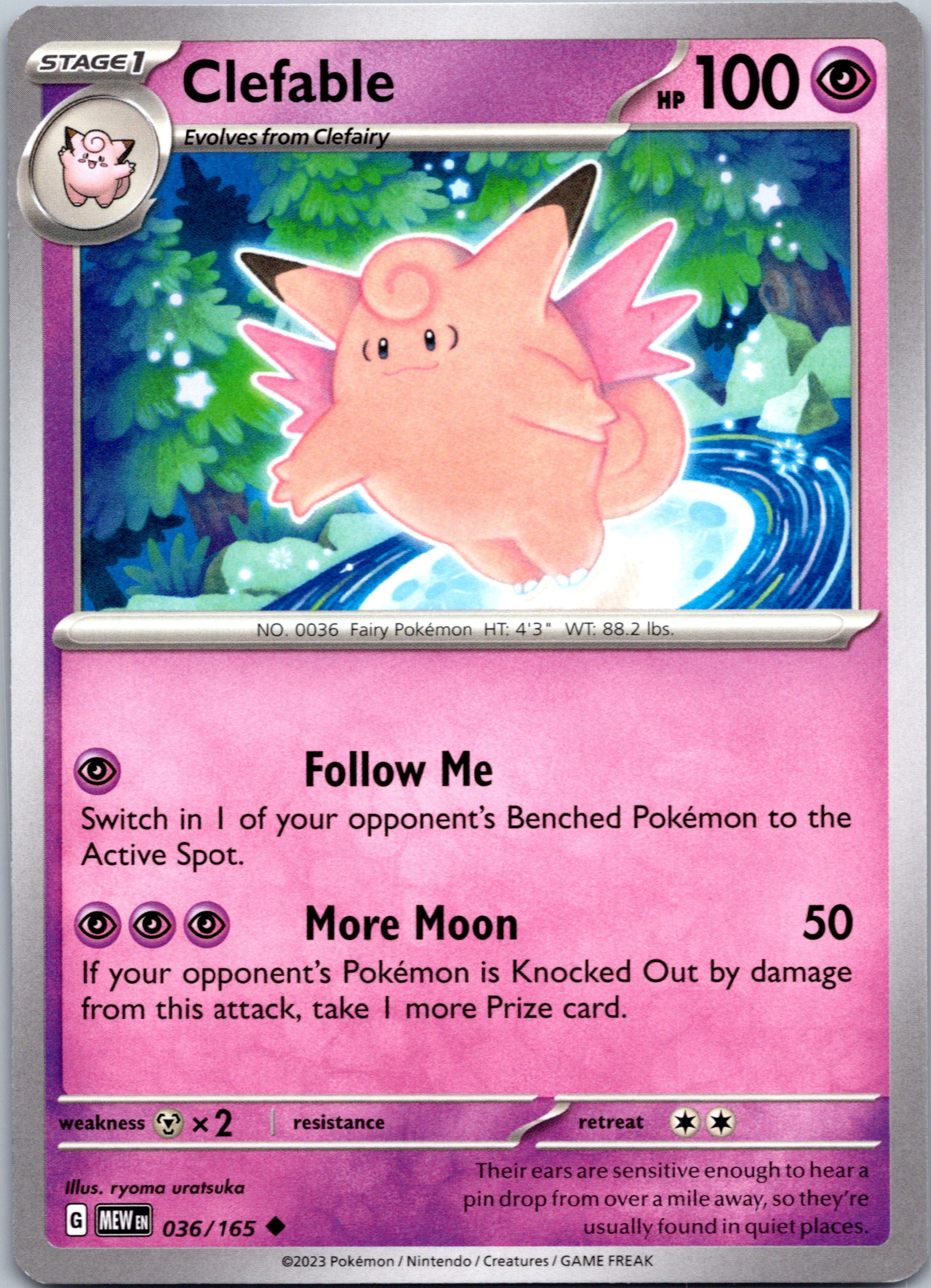 Clefable (036/165) [Scarlet & Violet:  151]