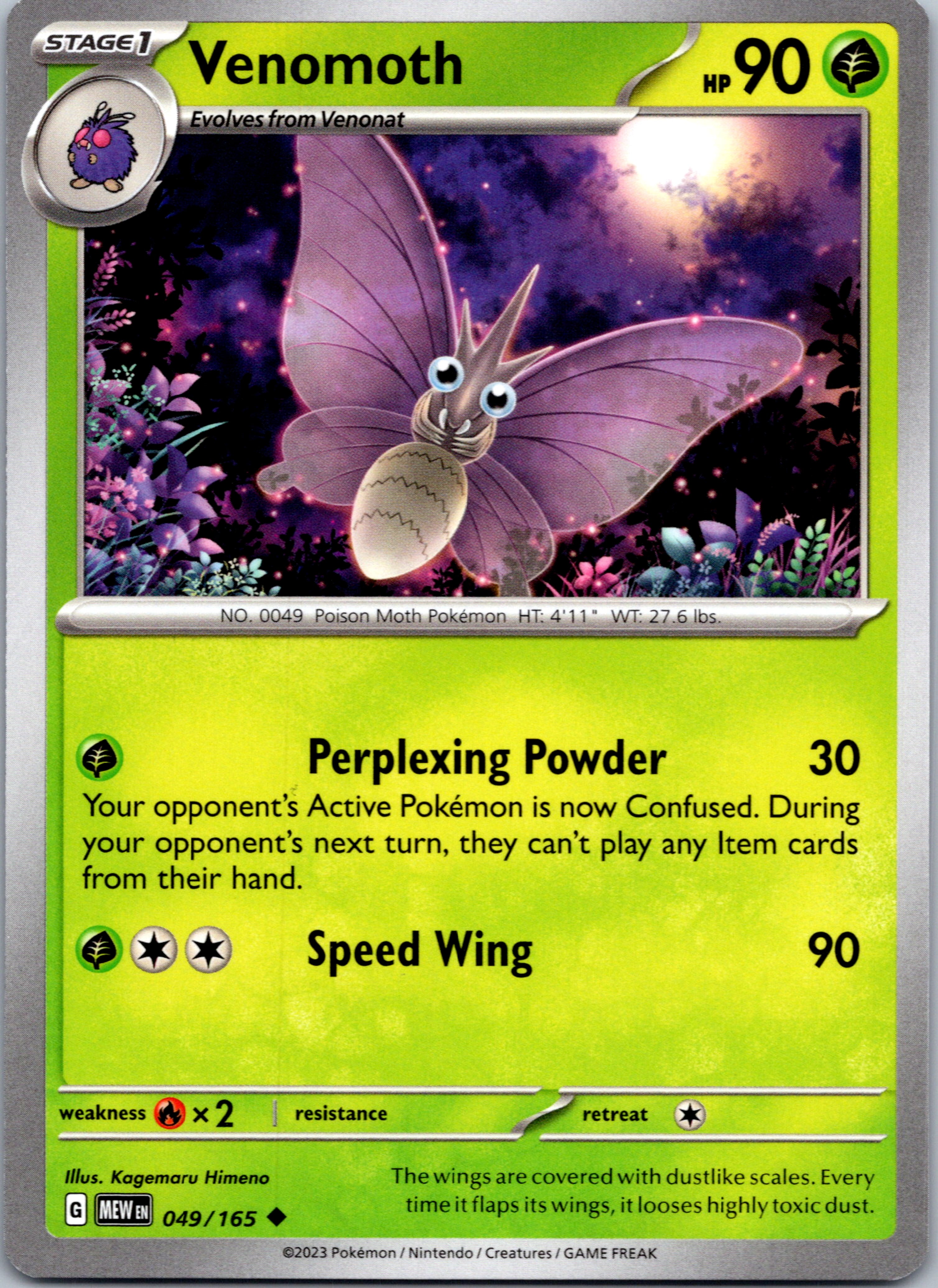 Venomoth (049/165) [Scarlet & Violet:  151]