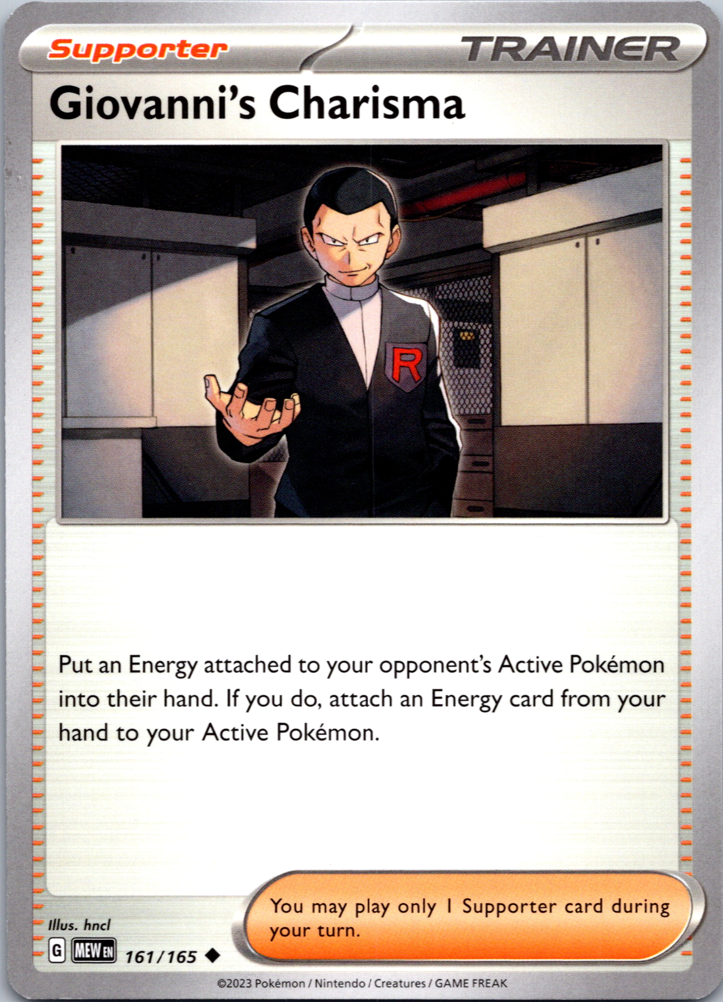 Giovanni's Charisma (161/165) [Scarlet & Violet:  151]