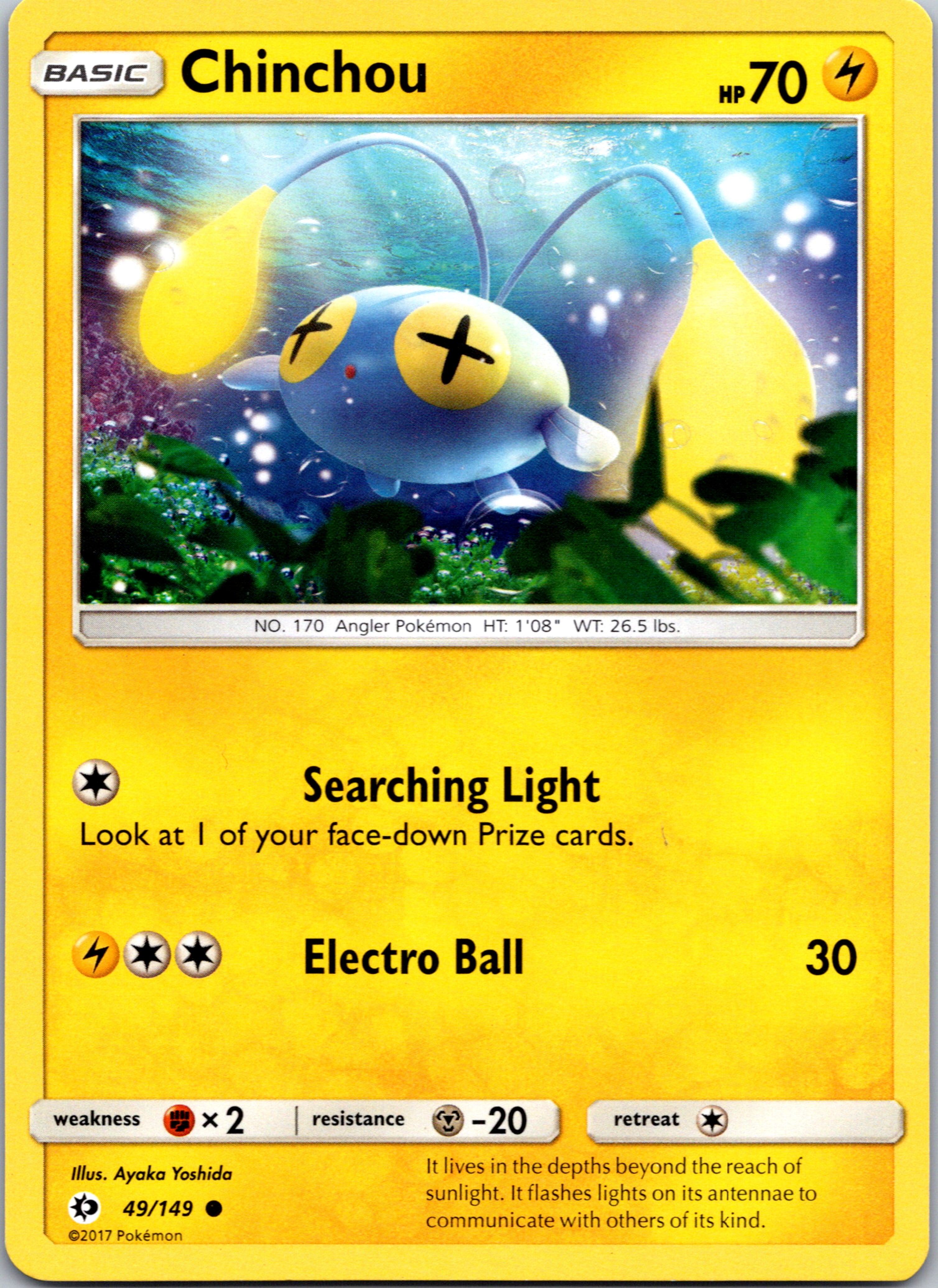 Chinchou (049/149) [SM Base Set]