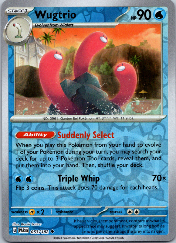 Wugtrio (053/182) - [Scarlet & Violet: Paradox Rift] Reverse Holofoil