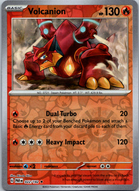 Volcanion (022/182) - [Scarlet & Violet: Paradox Rift] Reverse Holofoil