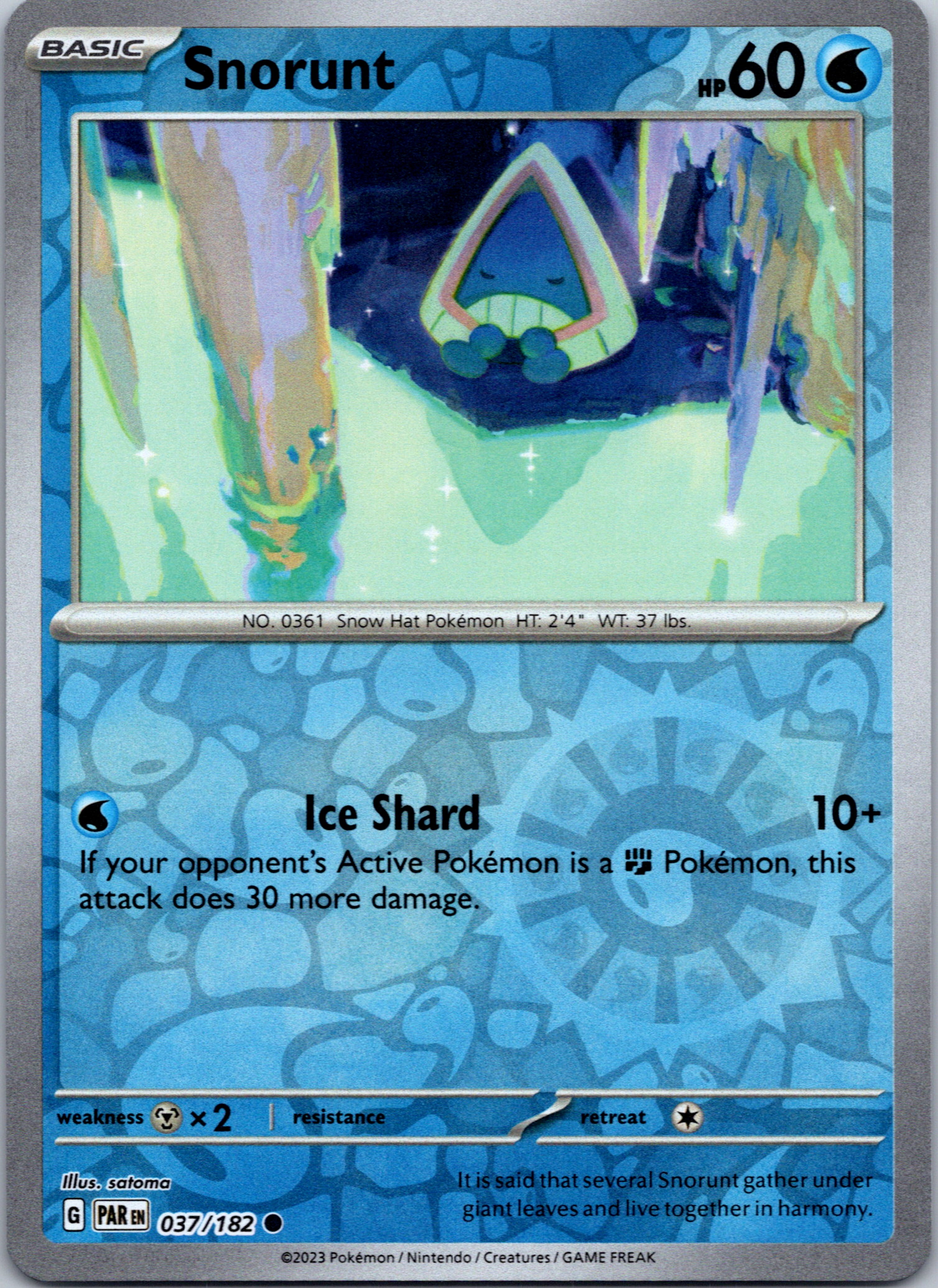 Snorunt (037/182) - [Scarlet & Violet: Paradox Rift] Reverse Holofoil