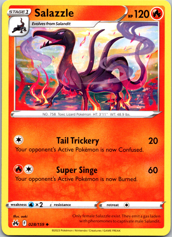 Salazzle (028/159) [Sword & Shield: Crown Zenith]