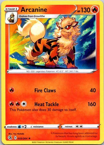 Arcanine (033/264) [Sword & Shield: Fusion Strike]
