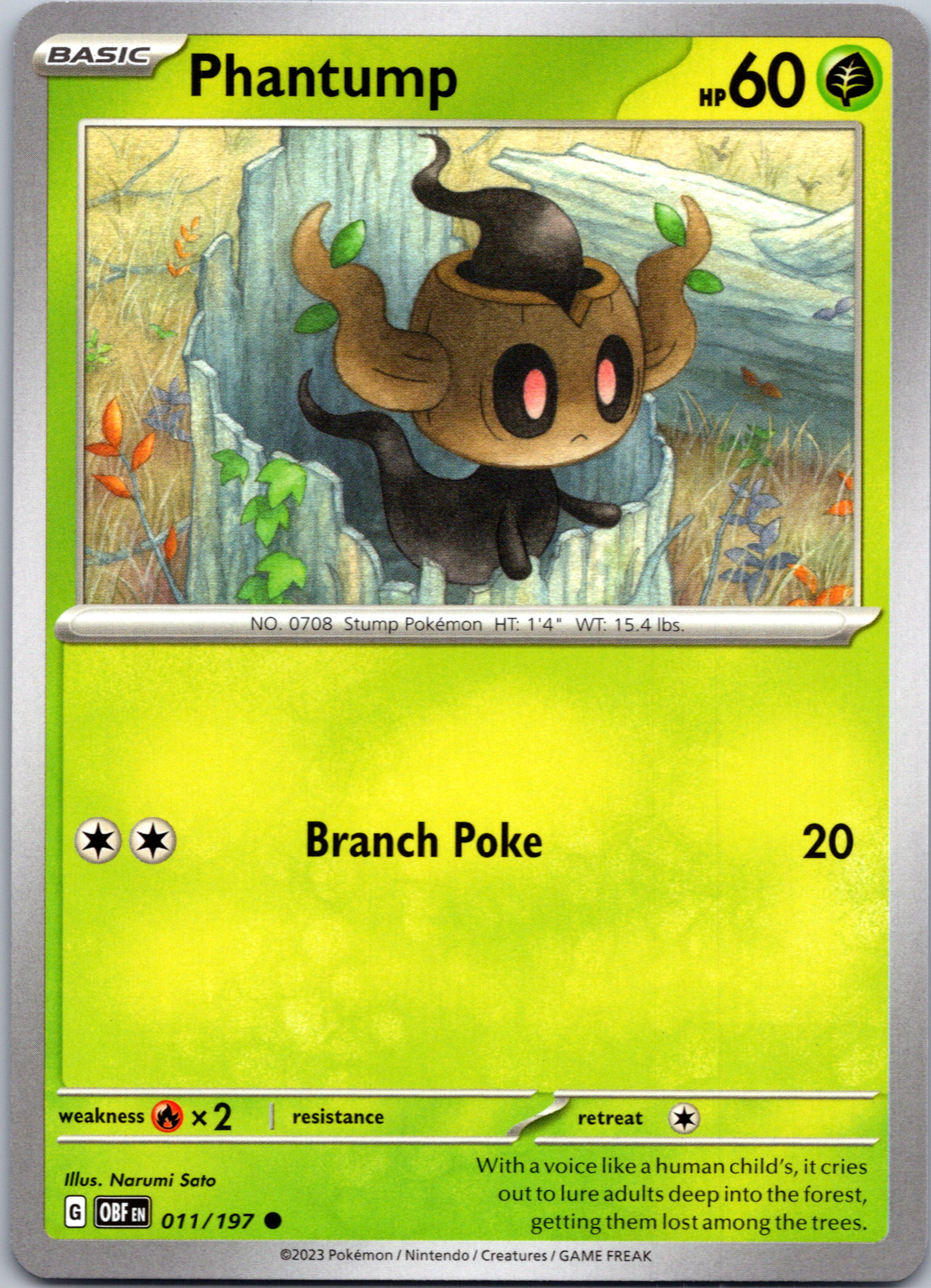 Phantump (011/197) [Scarlet & Violet: Obsidian Flames]