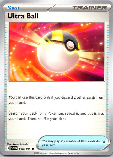Ultra Ball (196/198) [Scarlet & Violet: Base Set]