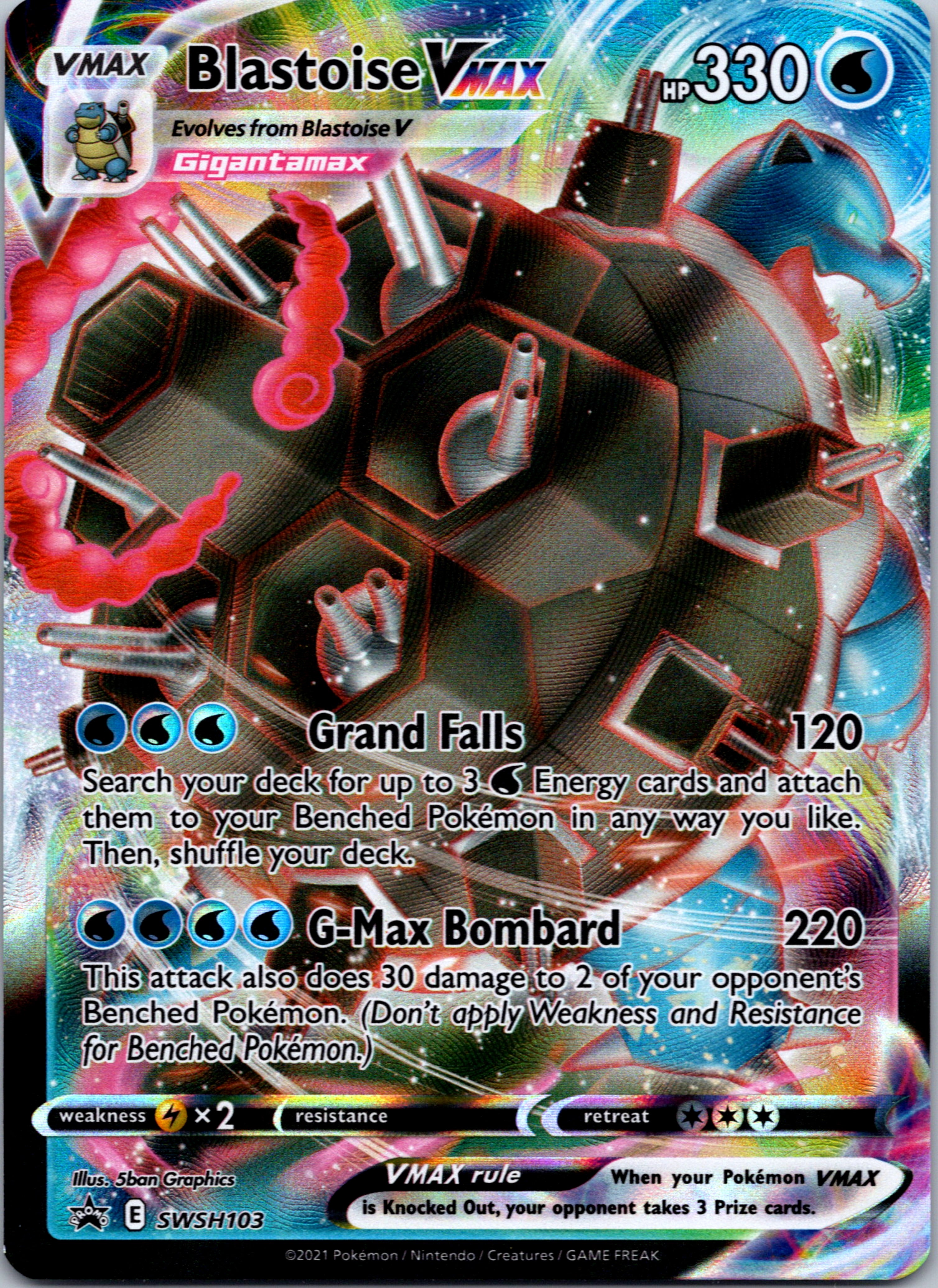 Blastoise VMAX (SWSH103) [Sword & Shield: Black Star Promos]