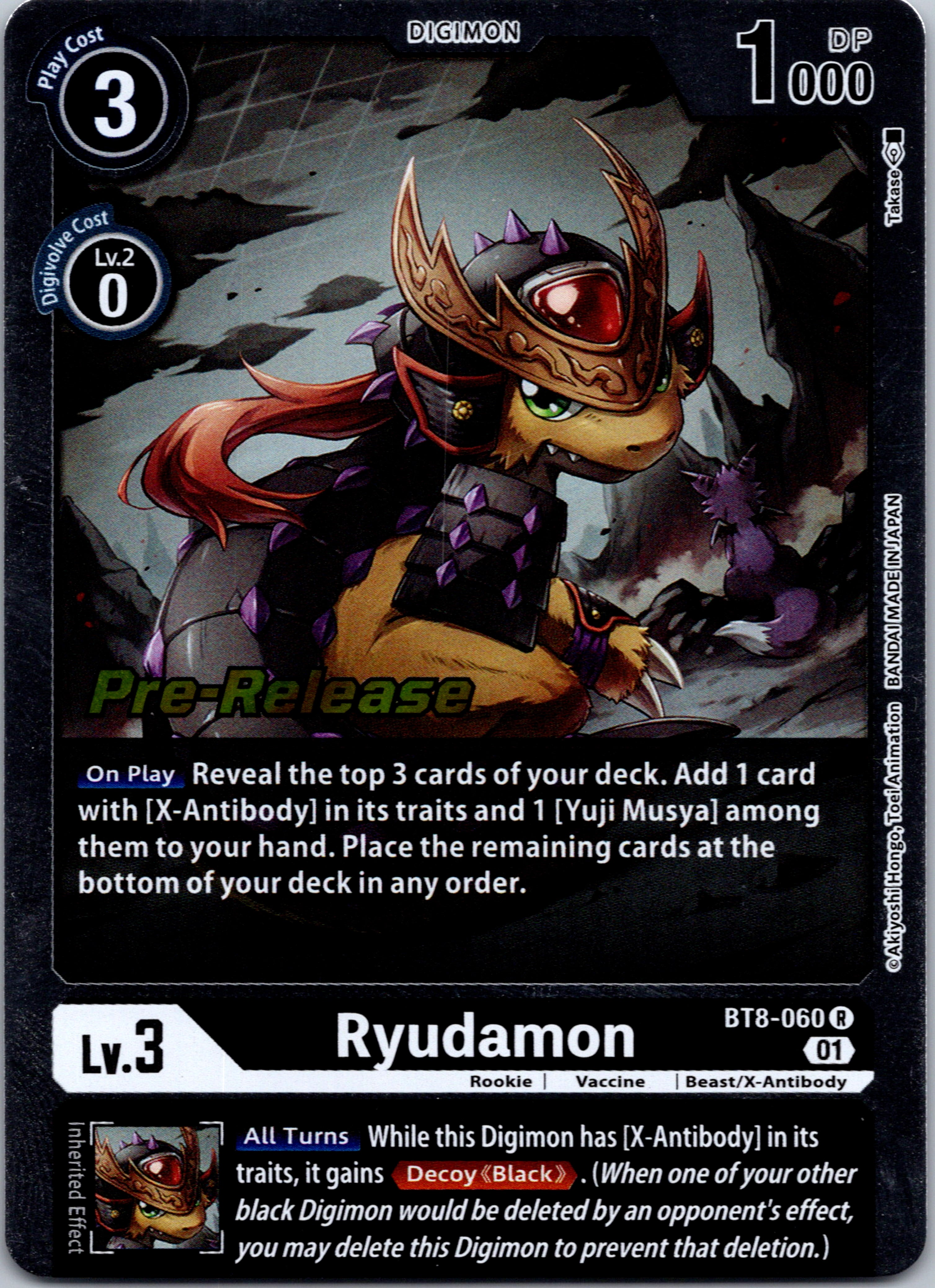 Ryudamon [BT8-060] [New Awakening Pre-Release Cards] Foil