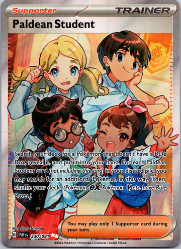 Paldean Student [230/091] - (Paldean Fates) Holofoil