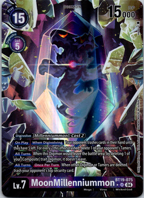 MoonMillenniummon (Alternate Art) [BT19-075-SR] [Release Special Booster 2.0] Foil